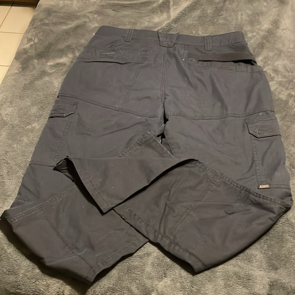 511 Tactical Pants Adult Navy Blue Cargo Size 36x34 very good condition - Picture 4 of 7